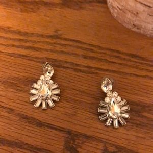 Silver teardrop earrings